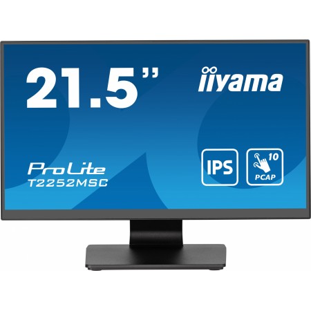 Монитор Iiyama 21.5" ProLite T2252MSC-B2 черный IPS LED 5ms 16:9 HDMI M/M глянцевая 250cd 178гр/178гр 1920x1080 60Hz DP FHD USB Touch 4.5кг