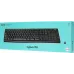 Клавиатура Logitech K270 черный/белый USB беспроводная Multimedia (920-003058)