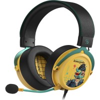 Наушники с микрофоном A4Tech Bloody M595 Renegade желтый/рисунок 2.3м мониторные USB оголовье (M595)