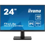 Монитор Iiyama 23.8" ProLite XU2492HSU-B6 черный IPS LED 0.4ms 16:9 HDMI M/M матовая 250cd 178гр/178гр 1920x1080 100Hz DP FHD USB 3.4кг