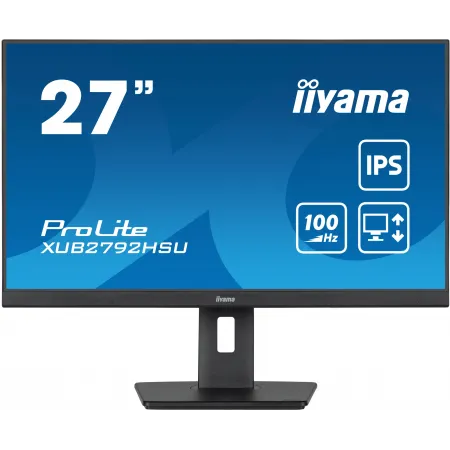 Монитор Iiyama 27" ProLite XUB2792HSU-B6 черный IPS LED 4ms 16:9 HDMI M/M матовая HAS Piv 250cd 178гр/178гр 1920x1080 100Hz DP FHD USB 5.7кг