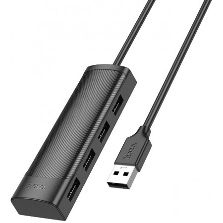 Разветвитель USB Hoco HB41 4порт. черный