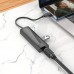 Разветвитель USB-C Hoco HB42 Type-C 3порт. черный