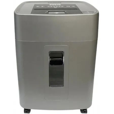 Шредер Office Kit SA375 серый/черный с автоподачей (секр.P-4) фрагменты 375лист. 42лтр. скрепки скобы пл.карты CD