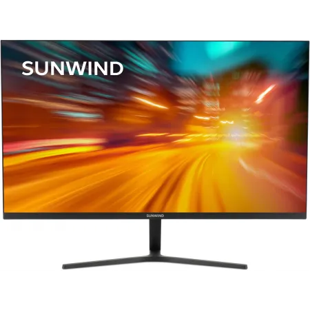 Монитор SunWind 27" SM-27FI223 черный IPS LED 5ms 16:9 HDMI матовая 250cd 178гр/178гр 1920x1080 100Hz FreeSync VGA DP FHD 4.2кг