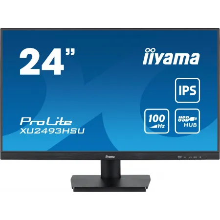 Монитор Iiyama 23.8" ProLite XU2493HSU-B6 черный IPS LED 1ms 16:9 HDMI M/M матовая 250cd 178гр/178гр 1920x1080 100Hz DP FHD USB 3кг