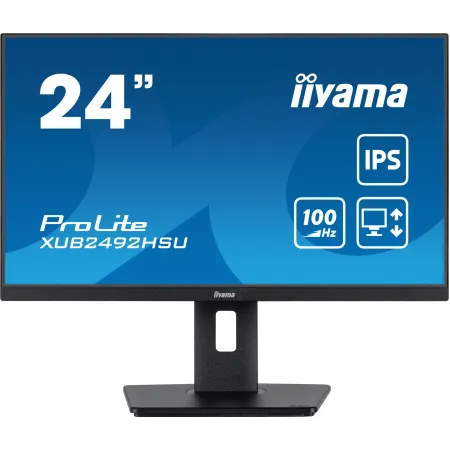 Монитор Iiyama 23.8" ProLite XUB2492HSU-B6 черный IPS LED 0.4ms 16:9 HDMI M/M матовая HAS Piv 250cd 178гр/178гр 1920x1080 100Hz DP FHD USB 4.9кг