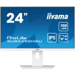 Монитор Iiyama 23.8" ProLite XUB2492HSU-W6 белый IPS LED 0.4ms 16:9 HDMI M/M матовая HAS Piv 250cd 178гр/178гр 1920x1080 100Hz DP FHD USB 4.9кг