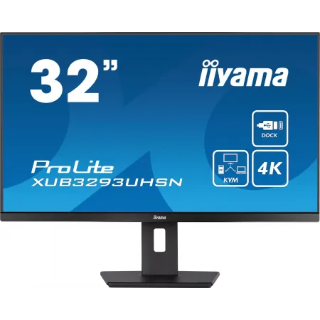 Монитор Iiyama 31.5" XUB3293UHSN-B5 черный IPS LED 16:9 HDMI M/M матовая HAS Piv 350cd 178гр/178гр 3840x2160 60Hz DP 4K USB 9.9кг