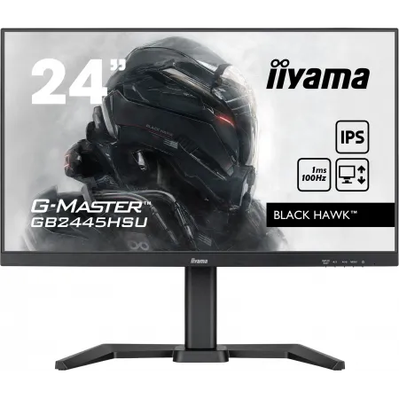 Монитор Iiyama 24" G-Master GB2445HSU-B1 черный IPS LED 1ms 16:9 HDMI M/M матовая HAS 250cd 178гр/178гр 1920x1080 100Hz FreeSync DP FHD USB 4.4кг