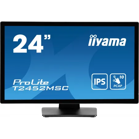 Монитор Iiyama 23.8" ProLite T2452MSC-B1 черный IPS LED 14ms 16:9 HDMI M/M матовая 400cd 178гр/178гр 1920x1080 60Hz DP FHD USB Touch 5.6кг