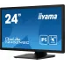 Монитор Iiyama 23.8" ProLite T2452MSC-B1 черный IPS LED 14ms 16:9 HDMI M/M матовая 400cd 178гр/178гр 1920x1080 60Hz DP FHD USB Touch 5.6кг