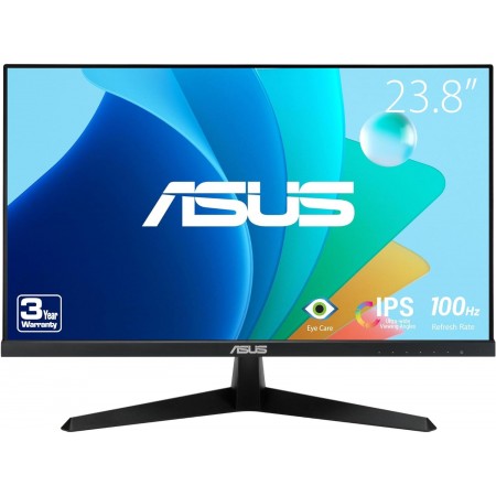 Монитор Asus 23.8" VY249HF черный IPS LED 1ms 16:9 HDMI матовая 250cd 178гр/178гр 1920x1080 100Hz FHD 3.6кг