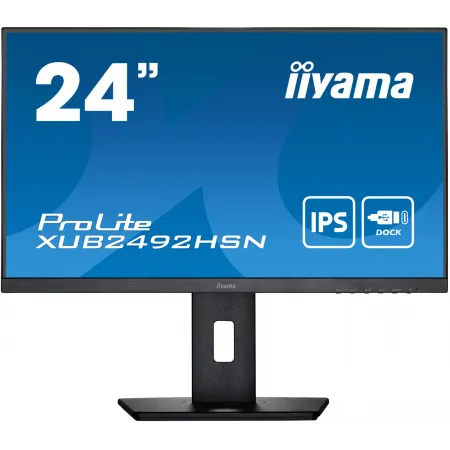 Монитор Iiyama 23.8" ProLite XUB2492HSN-B5 черный IPS LED 16:9 HDMI M/M матовая HAS Piv 250cd 178гр/178гр 1920x1080 75Hz DP FHD USB 5.6кг