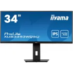 Монитор Iiyama 34" ProLite XUB3493WQSU-B5 черный IPS LED 21:9 HDMI M/M матовая HAS Piv 400cd 178гр/178гр 3440x1440 75Hz FreeSync DP UW USB 9.4кг