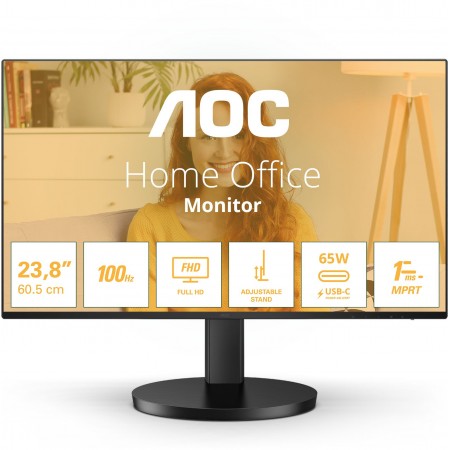 Монитор AOC 27" 27B3CF2 черный IPS LED 1ms 16:9 HDMI M/M матовая HAS 250cd 178гр/178гр 1920x1080 100Hz FHD USB 5.56кг