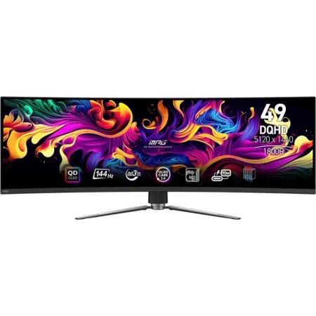 Монитор MSI 49" MPG 491CQP черный QD OLED LED 32:9 HDMI матовая HAS Piv 250cd 178гр/178гр 5120x1440 144Hz DP DQ USB 10.3кг