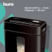 Шредер Buro Home BU-S630 черный (секр.P-4) фрагменты 6лист. 11лтр. скрепки скобы пл.карты