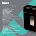 Шредер Buro Home BU-S630 черный (секр.P-4) фрагменты 6лист. 11лтр. скрепки скобы пл.карты