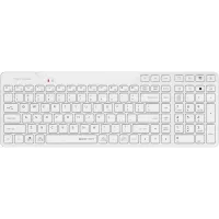 Клавиатура A4Tech Fstyler FBK27C AS белый USB беспроводная BT/Radio slim Multimedia (FBK27C AS)