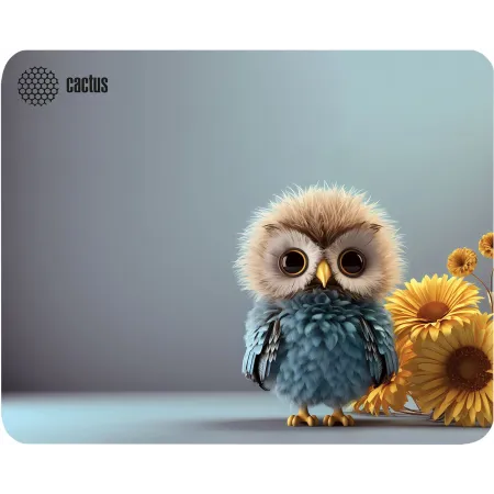 Коврик для мыши Cactus Owl gray 300x250x3мм (CS-MP-D12M)