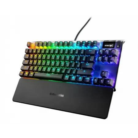 Клавиатура Steelseries Apex 7 Red Switch Ru механическая черный USB Multimedia for gamer LED (подставка для запястий) (64642)