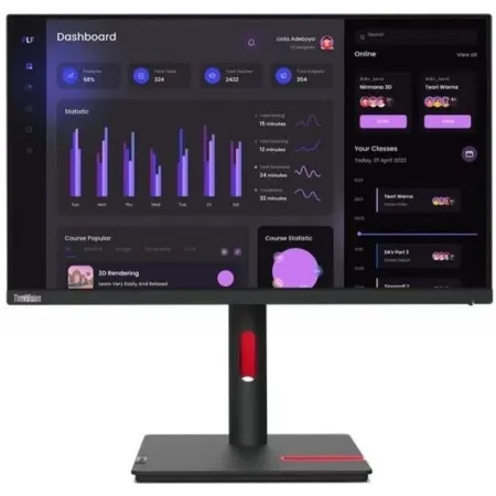 Монитор Lenovo 23.8" ThinkVision T24i-30 черный IPS LED 4ms 16:9 HDMI матовая HAS Piv 250cd 178гр/178гр 1920x1080 60Hz VGA DP FHD USB 5.4кг