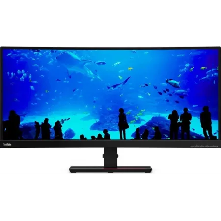 Монитор Lenovo 34" ThinkVision P34w-20 черный IPS LED 6ms 21:9 HDMI M/M HAS Piv 300cd 178гр/178гр 3440x1440 60Hz DP WQ HD 2K (1440p) USB 10.8кг