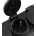 Сетевой фильтр Buro 400MDP-3-B 3м (4 розетки) черный (коробка)