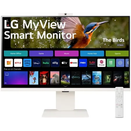 Монитор LG 31.5" MyView 32SR85U-W белый IPS LED 16:9 HDMI M/M Cam матовая HAS 400cd 178гр/178гр 3840x2160 60Hz 4K USB 7.7кг