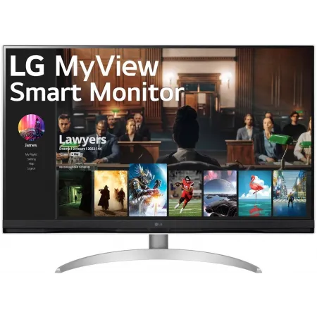 Монитор LG 31.5" MateView 32SQ700S-W белый VA LED 16:9 HDMI M/M матовая 250cd 178гр/178гр 3840x2160 60Hz UHD USB 6.5кг