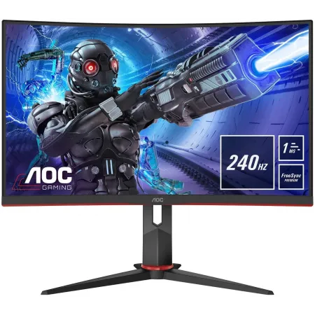 Монитор AOC 31.5" Gaming C32G2ZE/BK черный/красный VA LED 16:9 HDMI матовая 300cd 178гр/178гр 1920x1080 240Hz FreeSync DP FHD 6.98кг