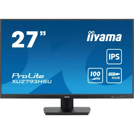 Монитор Iiyama 27" ProLite XU2793HSU-B6 черный IPS LED 1ms 16:9 HDMI M/M матовая 250cd 178гр/178гр 1920x1080 100Hz DP FHD USB 3.8кг