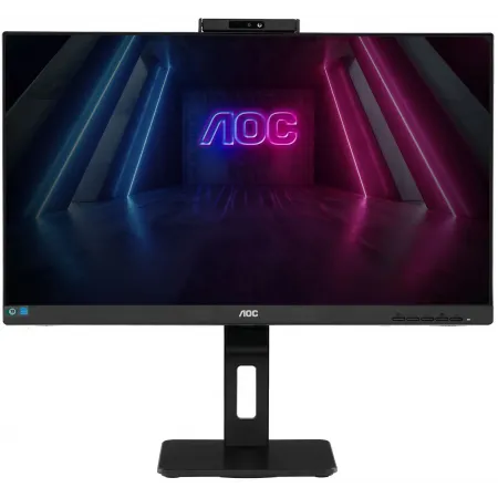 Монитор AOC 27" Pro Q27P3CW черный IPS LED 4ms 16:9 HDMI M/M Cam матовая HAS Piv 1000:1 350cd 178гр/178гр 2560x1440 75Hz DP QHD USB 6.91кг