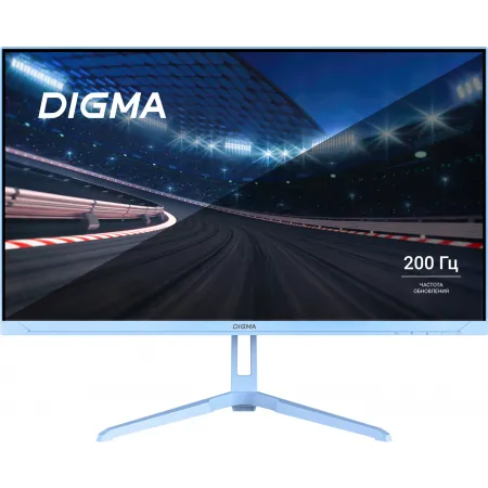 Монитор Digma 23.8" Overdrive 24P410F голубой IPS LED 2ms 16:9 HDMI матовая 300cd 178гр/178гр 1920x1080 200Hz G-Sync FreeSync DP FHD USB 3.7кг