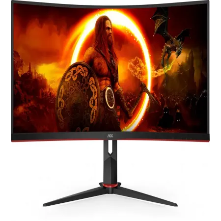 Монитор AOC 34" Gaming CU34G2XP/BK черный/красный VA LED 21:9 HDMI матовая HAS 400cd 178гр/178гр 3440x1440 180Hz FreeSync Premium DP Quad 2K (1440p) USB 8.02кг
