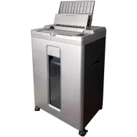 Шредер Office Kit SA200 (1,9х10) серый/черный с автоподачей (секр.P-5) фрагменты 200лист. 23лтр. пл.карты