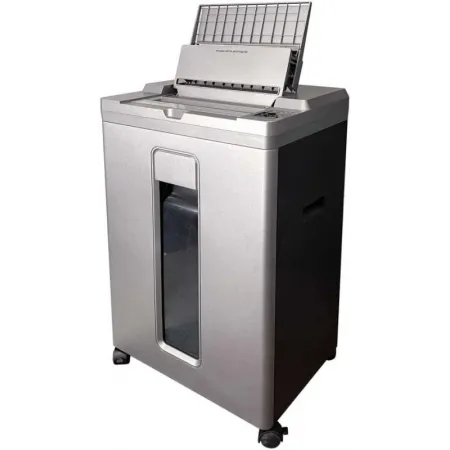 Шредер Office Kit SA200 (1,9х10) серый/черный с автоподачей (секр.P-5) фрагменты 200лист. 23лтр. пл.карты