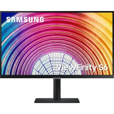 Монитор Samsung 27" ViewFinity S6 S27A600NAU черный IPS LED 5ms 16:9 HDMI полуматовая HAS Piv 300cd 178гр/178гр 2560x1440 75Hz FreeSync DP QHD USB 6.4кг