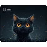 Коврик для мыши Cactus Black Cat 250x200x3мм (CS-MP-D09S)