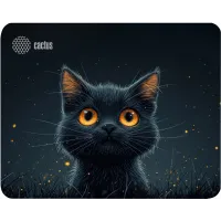 Коврик для мыши Cactus Black Cat 250x200x3мм (CS-MP-D09S)
