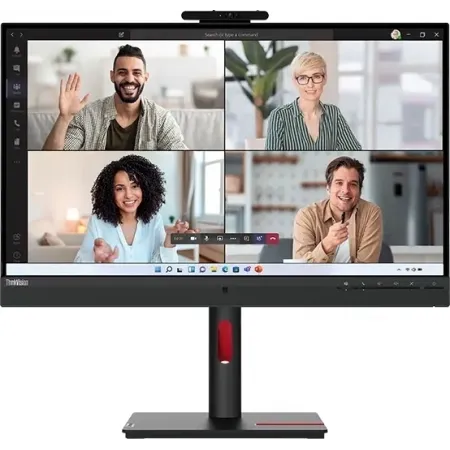 Монитор Lenovo 27" ThinkVision T27hv-30 черный IPS LED 4ms 16:9 HDMI M/M Cam матовая HAS Piv 1000:1 300cd 178гр/178гр 2560x1440 75Hz DP 2K USB 7.9кг