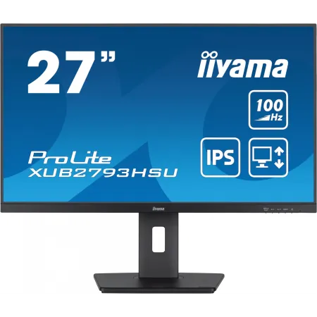 Монитор Iiyama 27" ProLite XUB2793HSU-B6 черный IPS LED 1ms 16:9 HDMI M/M матовая HAS Piv 250cd 178гр/178гр 1920x1080 100Hz DP FHD USB 5.4кг