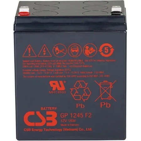 Батарея для ИБП CSB GP 1245 F2 (12V16W) 12В