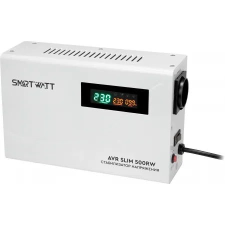 Стабилизатор напряжения Smartwatt AVR Slim 500RW 500ВА белый