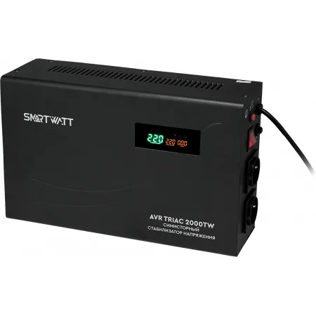 Стабилизатор напряжения Smartwatt AVR Triac 2000TW 2000ВА черный