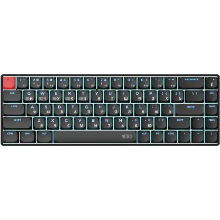 Клавиатура Acer OKR400 механическая черный USB беспроводная BT/Radio Multimedia for gamer LED (ZL.KBDEE.01A) кабель 1.5м