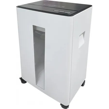 Шредер Office Kit S330SF (3,9х35) белый/черный (секр.P-4) фрагменты 13лист. 30лтр. скобы пл.карты