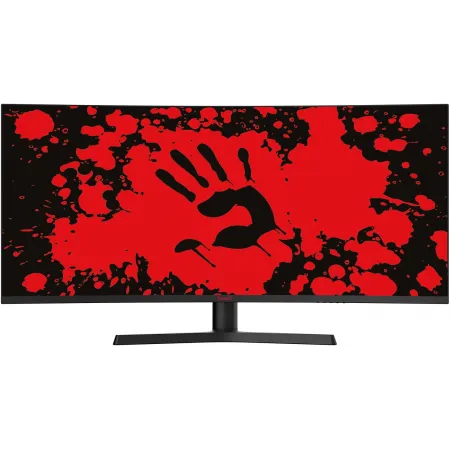 Монитор Bloody 34" MN340W черный VA LED 1ms 21:9 HDMI M/M матовая HAS Piv 300cd 178гр/178гр 3440x1440 180Hz FreeSync DP UW USB 5.7кг