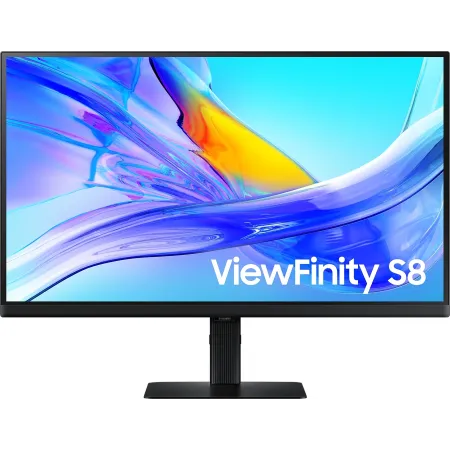 Монитор Samsung 27" ViewFinity S8 S27D804UAIXCI черный IPS LED 5ms 16:9 HDMI матовая HAS Piv 1000:1 350cd 178гр/178гр 3840x2160 60Hz DP 4K USB 6.1кг